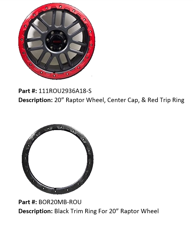 What Are the 2015-2020 Raptor Wheel Service Part Numbers?
